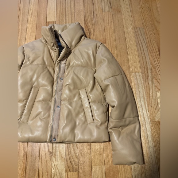 Abercrombie & Fitch Tan Puffer Jacket Size XS - Picture 5 of 10
